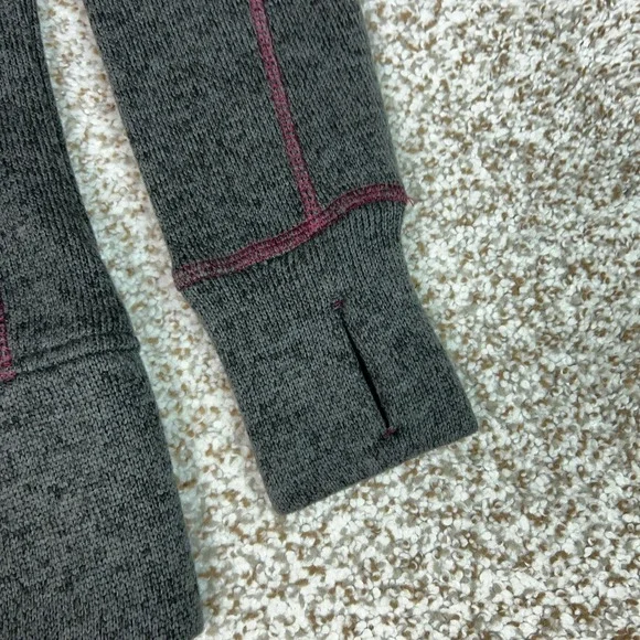 KUIU Jacket Womens XS Gray Base Camp Sweater Fleece Full Zip Thumbholes Hunting - Picture 4 of 8